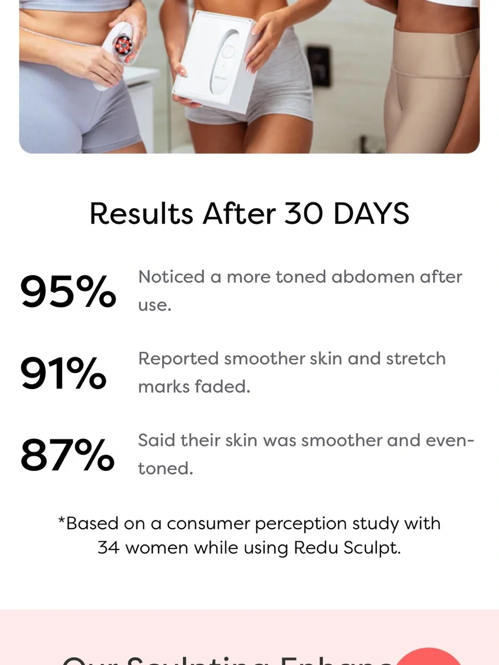 ReduSculpt White Handheld Body Sculpting Device